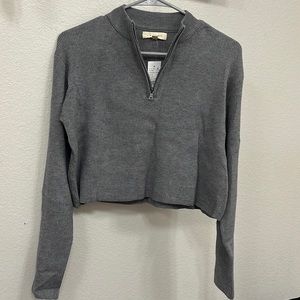 Pacsun Grey Sweater Quarter Zip